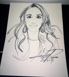 Sheri Fink Angel Portrait from Artist Hugo Romo